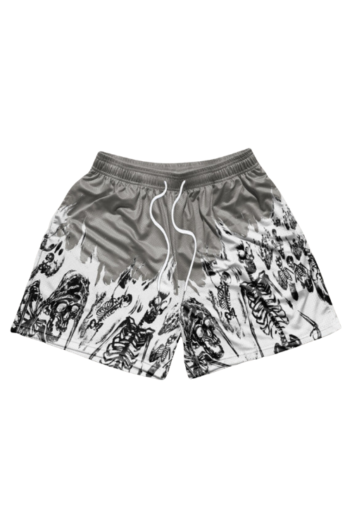 SKELETON SHORTS - GREY