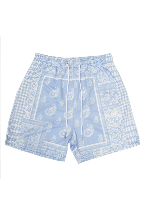 BANDANA SHORTS - LT BLUE