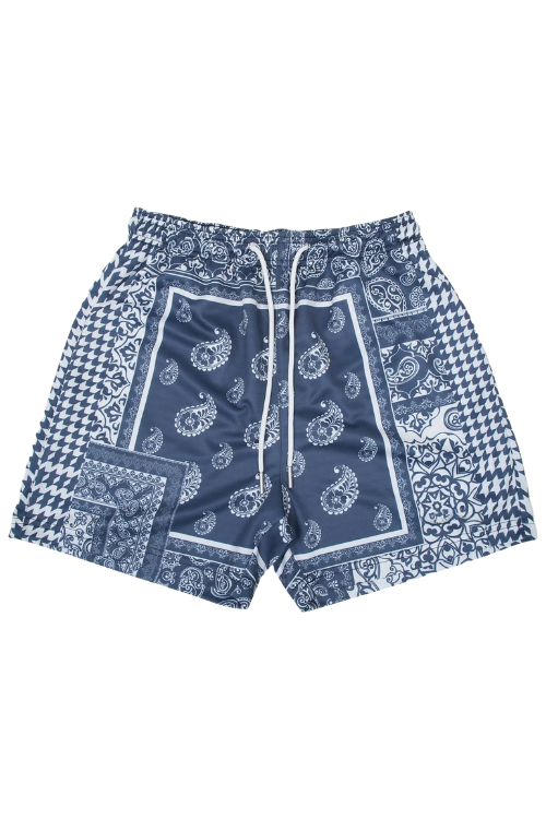 BANDANA SHORTS - BLUE