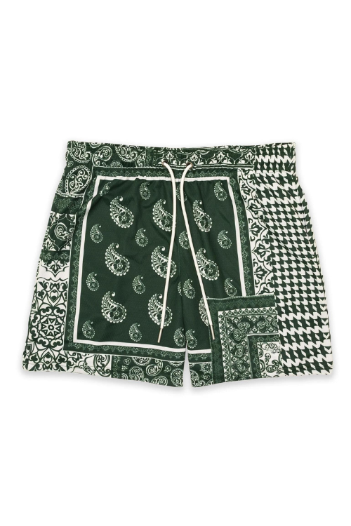 BANDANA SHORTS - GREEN