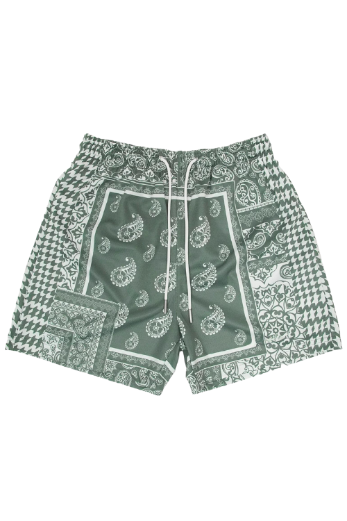 BANDANA SHORTS - LEAF