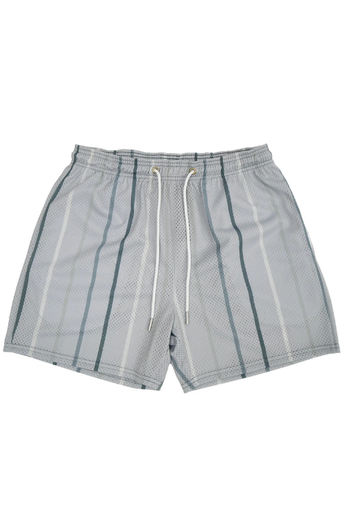 STRIPPED SHORTS - GREY