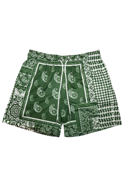 BANDANA SHORTS - FOREST