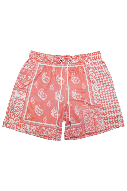 BANDANA SHORTS - ORANGE